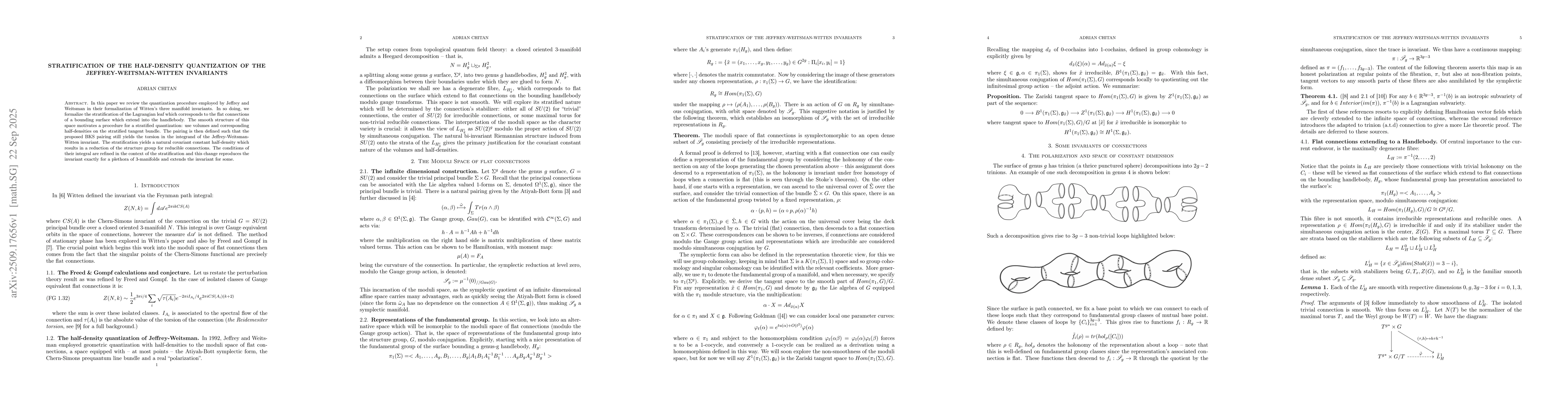 Thumbnail for Stratification of the half-density quantization of the
  Jeffrey-Weitsman-Witten invariants