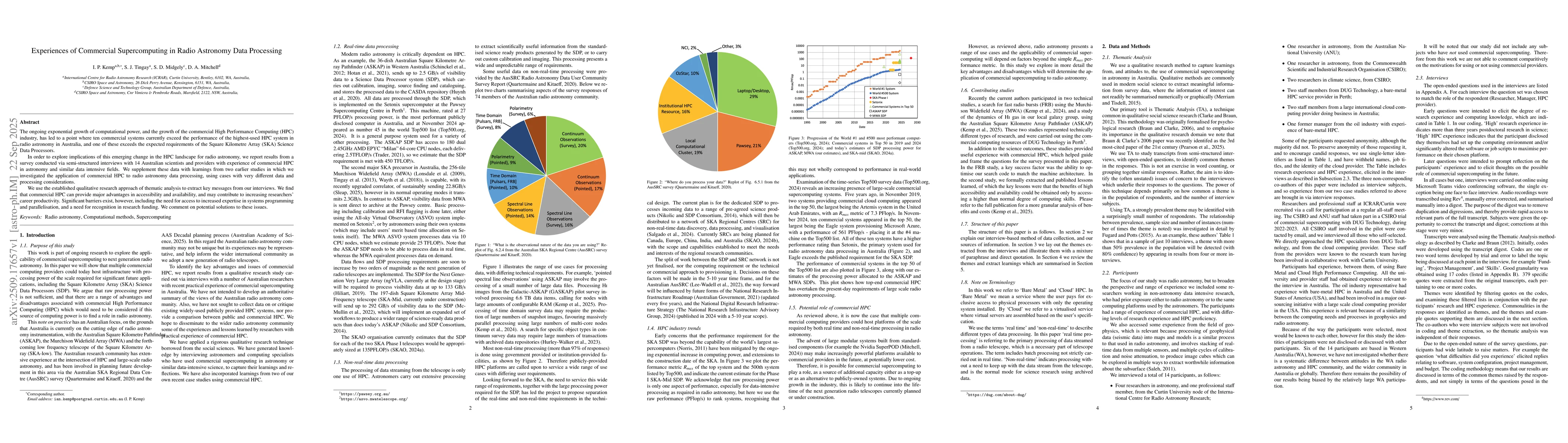 Thumbnail for Experiences of Commercial Supercomputing in Radio Astronomy Data
  Processing