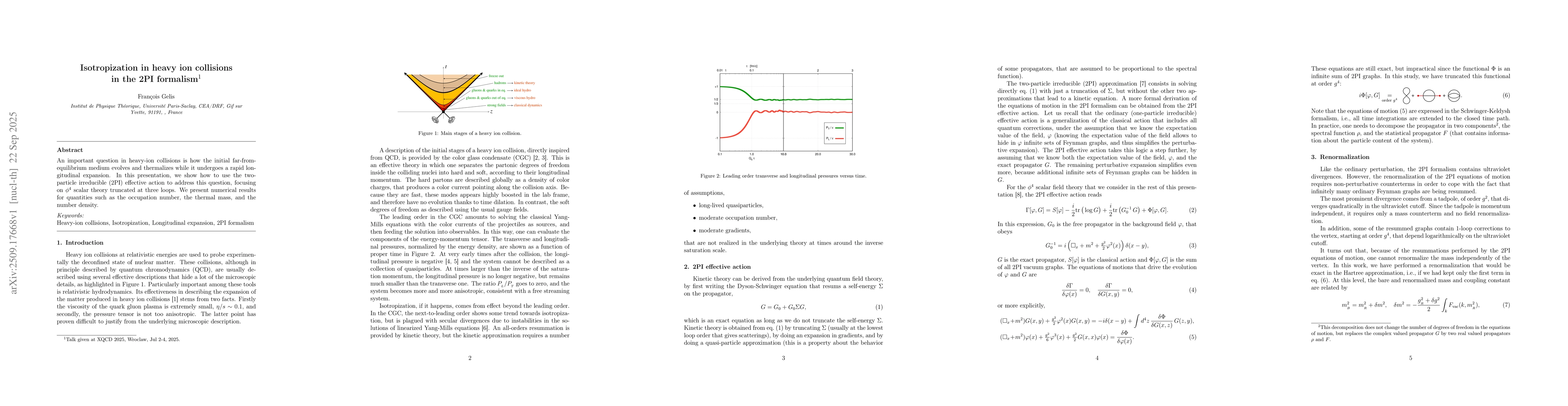 Thumbnail for Isotropization in heavy ion collisions in the 2PI formalism