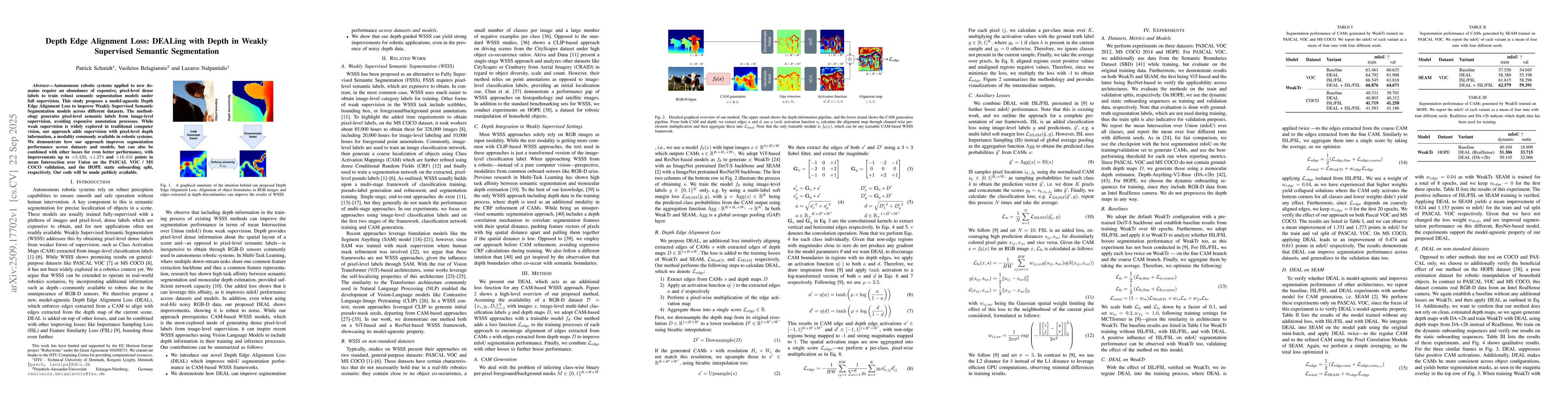 Thumbnail for Depth Edge Alignment Loss: DEALing with Depth in Weakly Supervised
  Semantic Segmentation