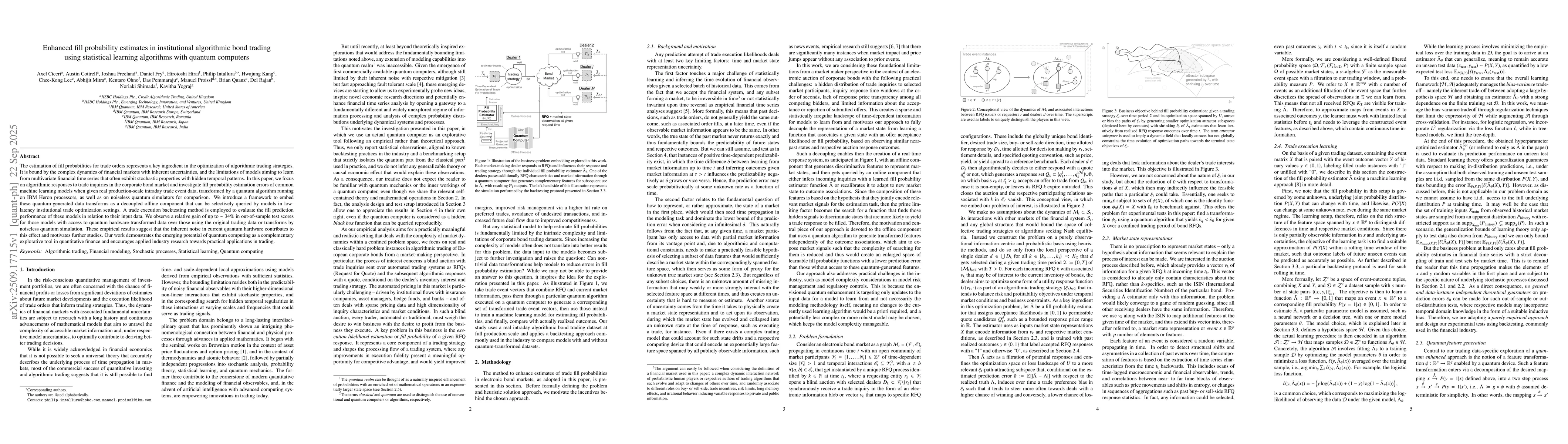 Thumbnail for Enhanced fill probability estimates in institutional algorithmic bond
  trading using statistical learning algorithms with quantum computers