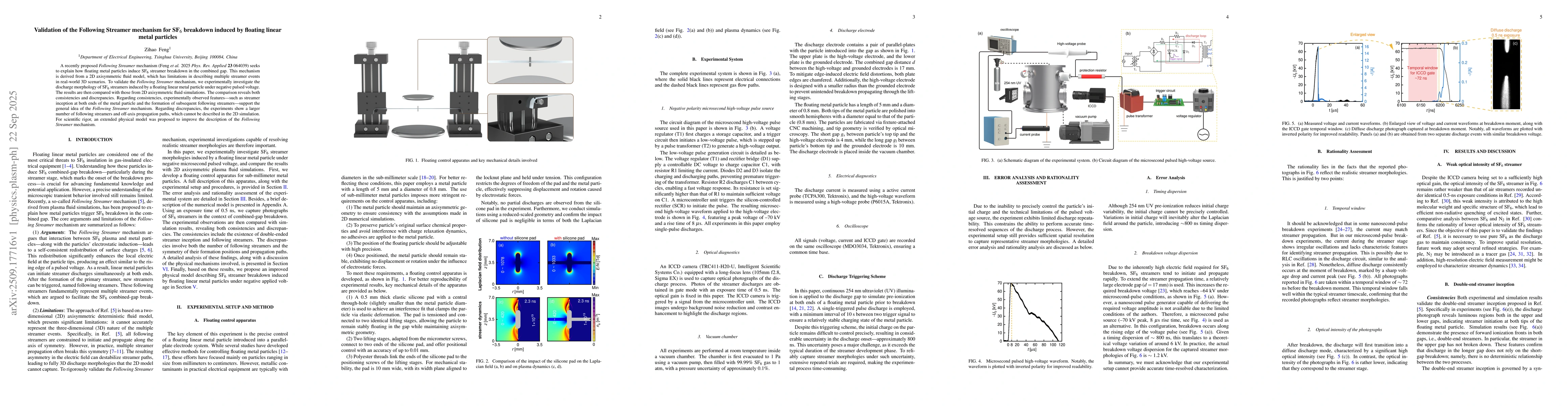 Thumbnail for Validation of the Following Streamer mechanism for SF6 breakdown induced
  by floating linear metal particles