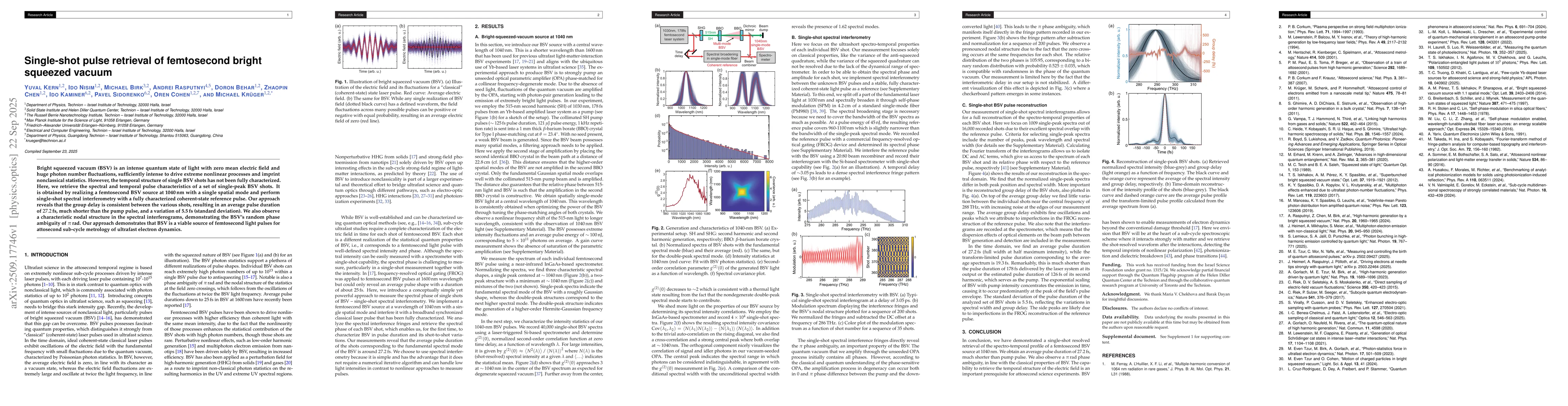 Thumbnail for Single-shot pulse retrieval of femtosecond bright squeezed vacuum