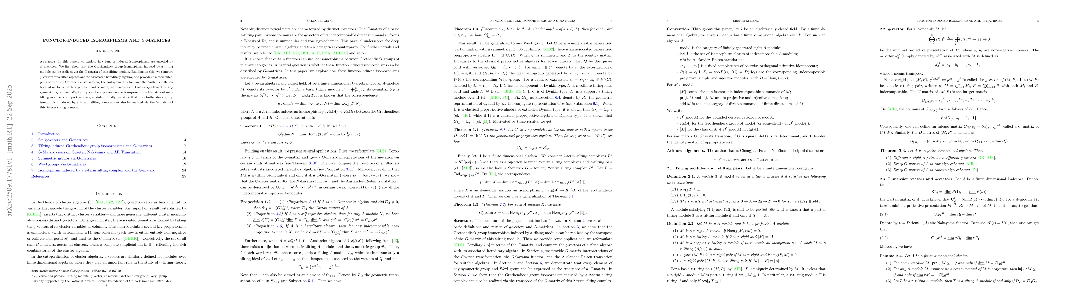 Thumbnail for Functor-induced isomorphisms and $G$-matrices