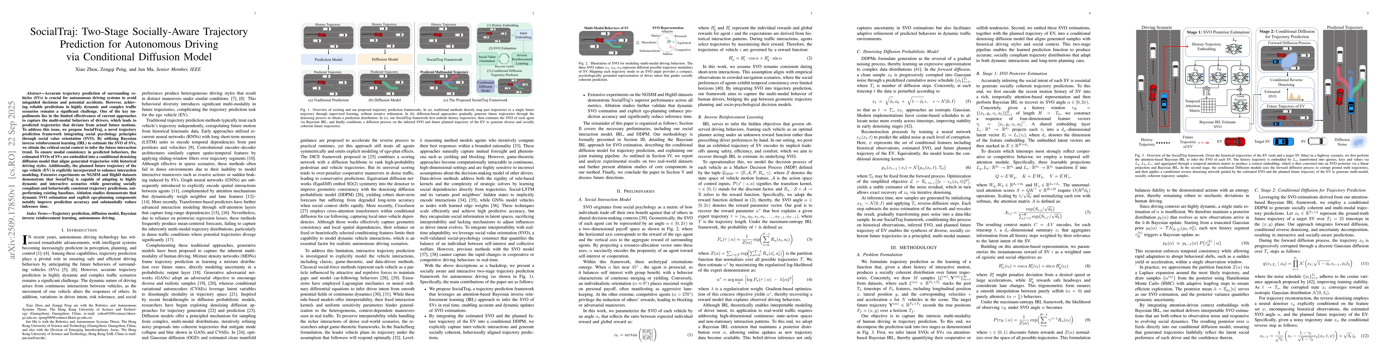 Thumbnail for SocialTraj: Two-Stage Socially-Aware Trajectory Prediction for
  Autonomous Driving via Conditional Diffusion Model