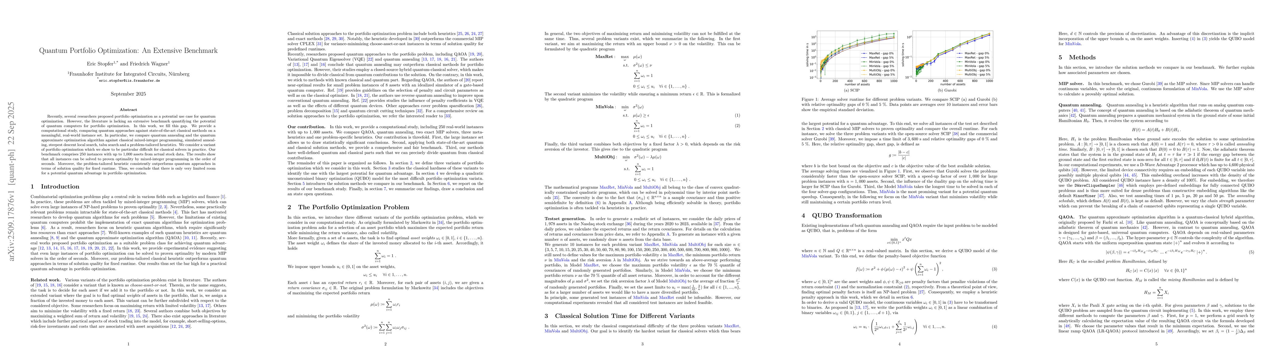 Thumbnail for Quantum Portfolio Optimization: An Extensive Benchmark