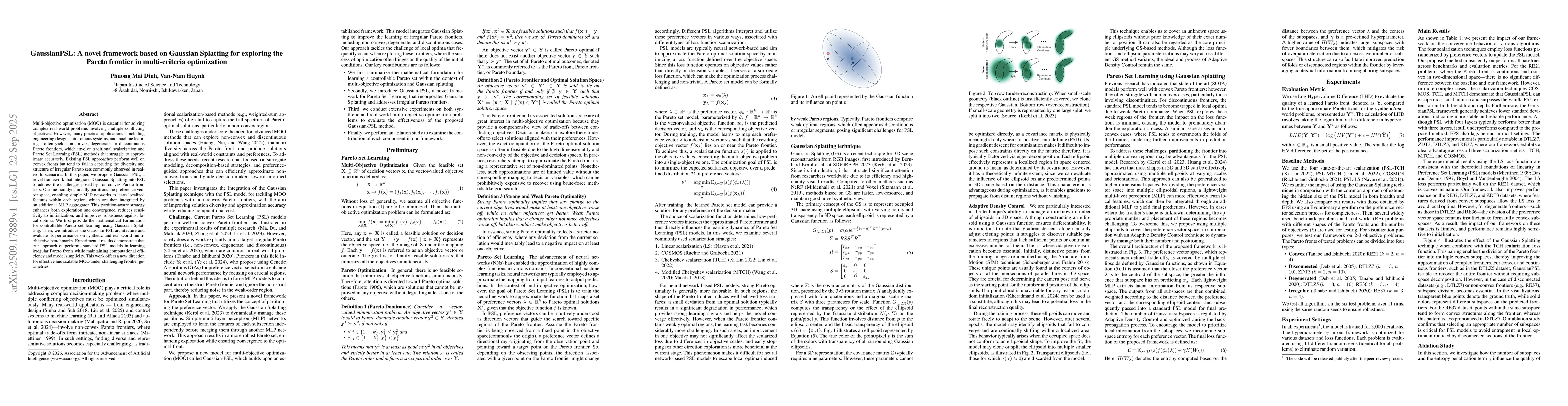 Thumbnail for GaussianPSL: A novel framework based on Gaussian Splatting for exploring
  the Pareto frontier in multi-criteria optimization
