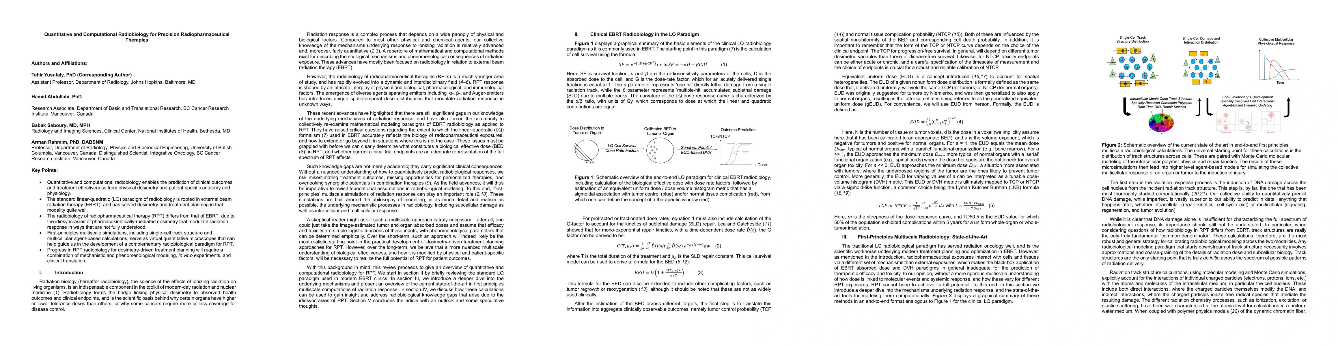 Thumbnail for Quantitative and Computational Radiobiology for Precision
  Radiopharmaceutical Therapies