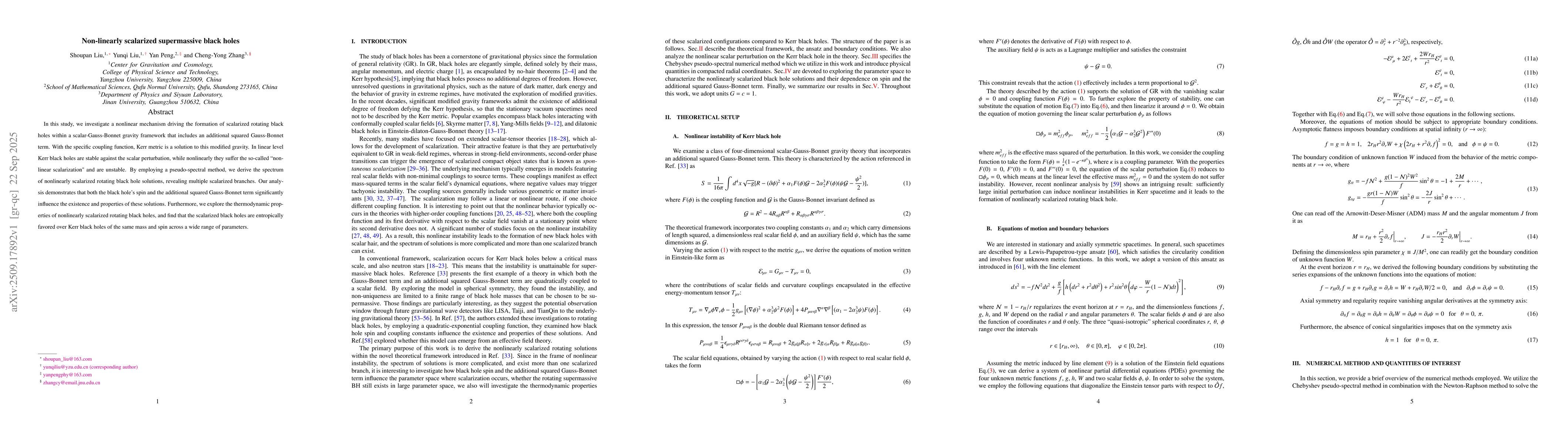 Thumbnail for Non-linearly scalarized supermassive black holes