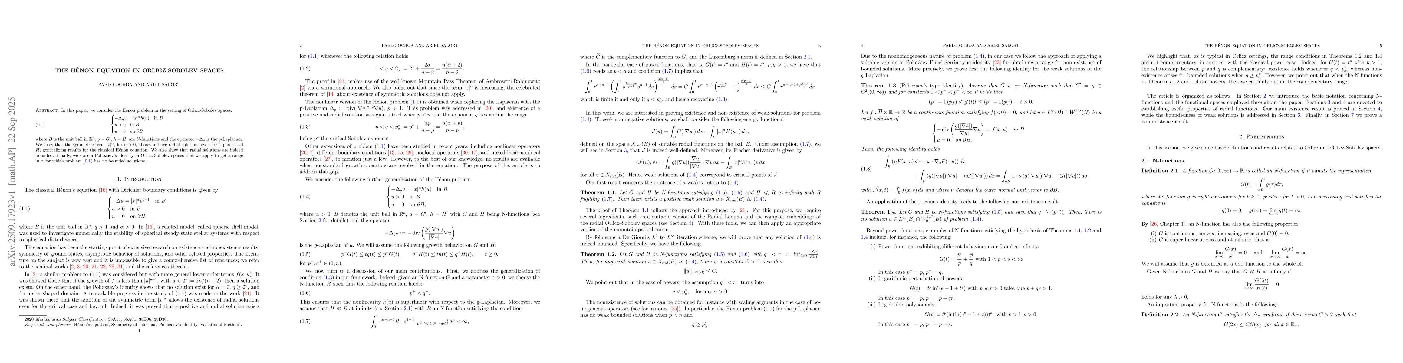 Thumbnail for The Hénon equation in Orlicz-Sobolev spaces
