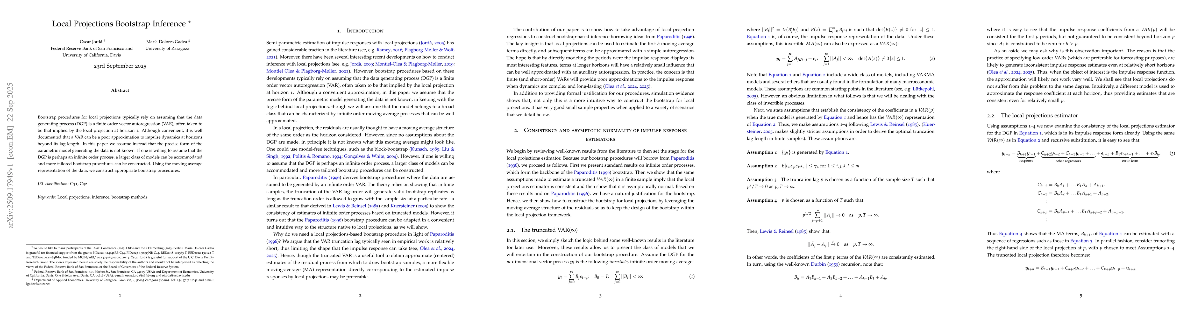 Thumbnail for Local Projections Bootstrap Inference