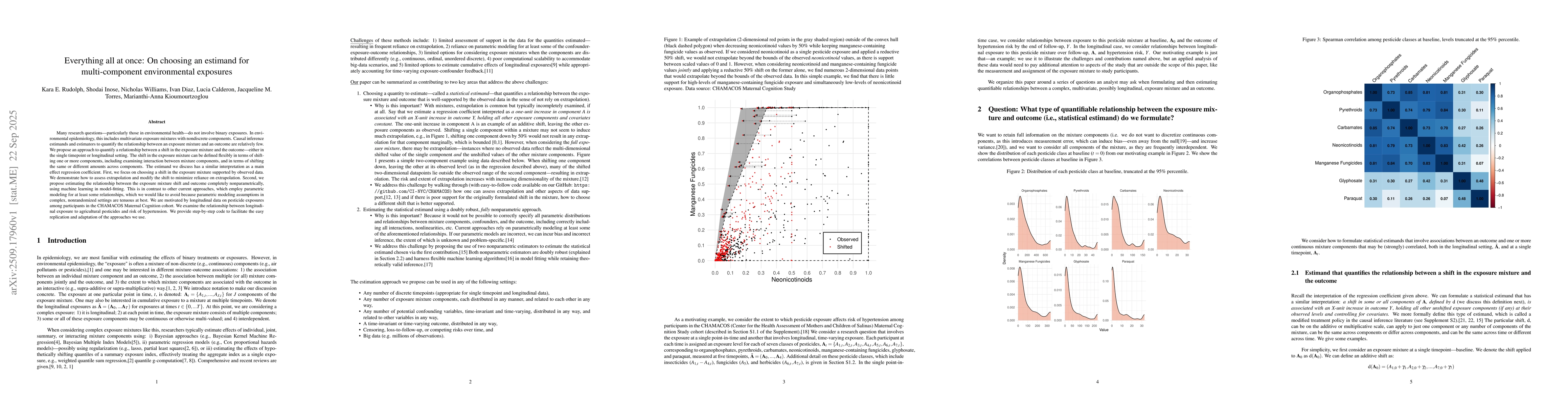 Thumbnail for Everything all at once: On choosing an estimand for multi-component
  environmental exposures