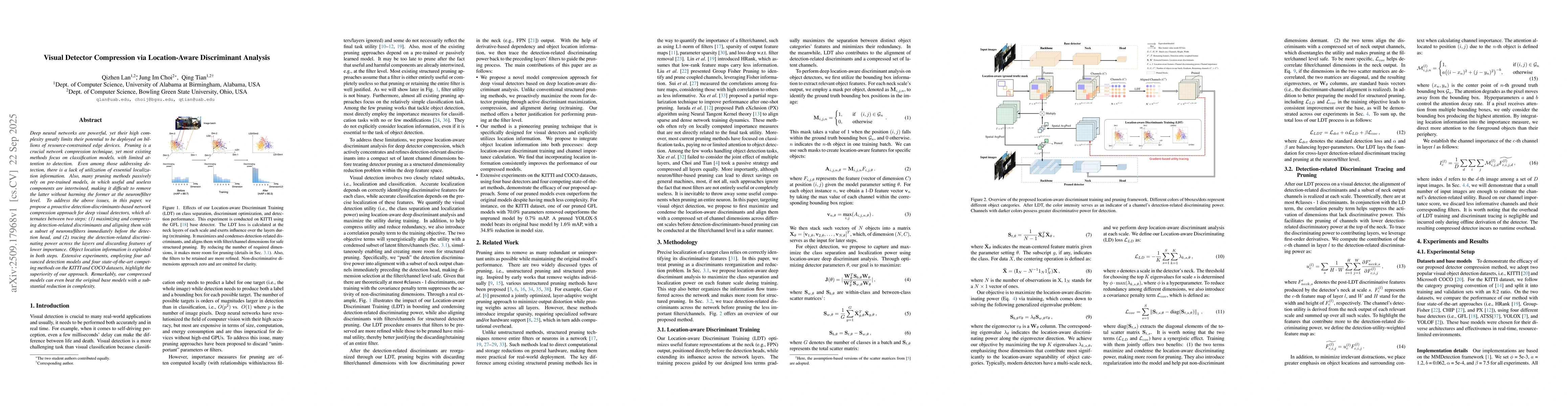 Thumbnail for Visual Detector Compression via Location-Aware Discriminant Analysis