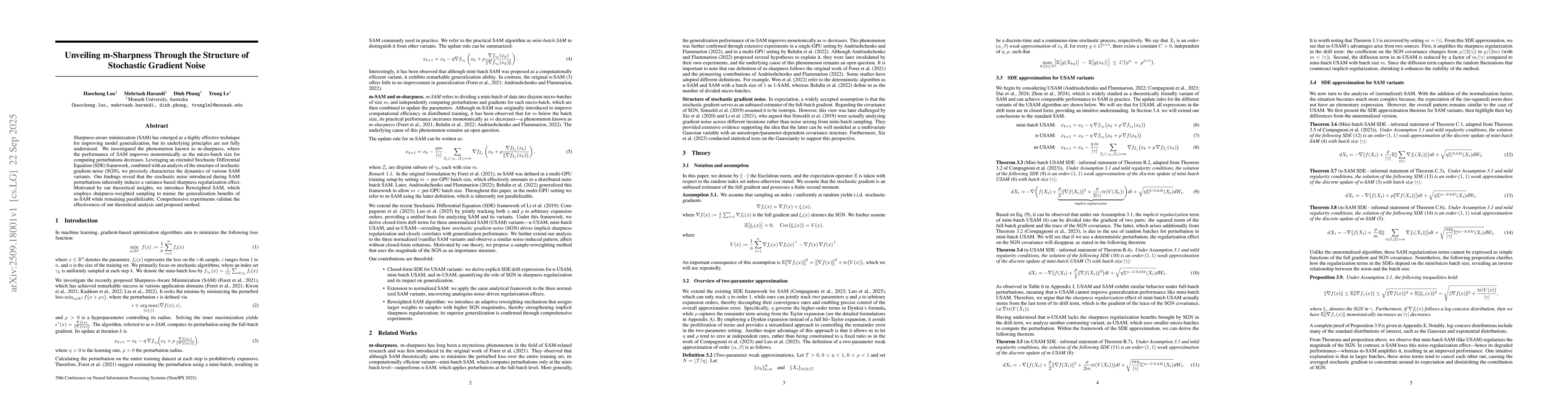 Thumbnail for Unveiling m-Sharpness Through the Structure of Stochastic Gradient Noise