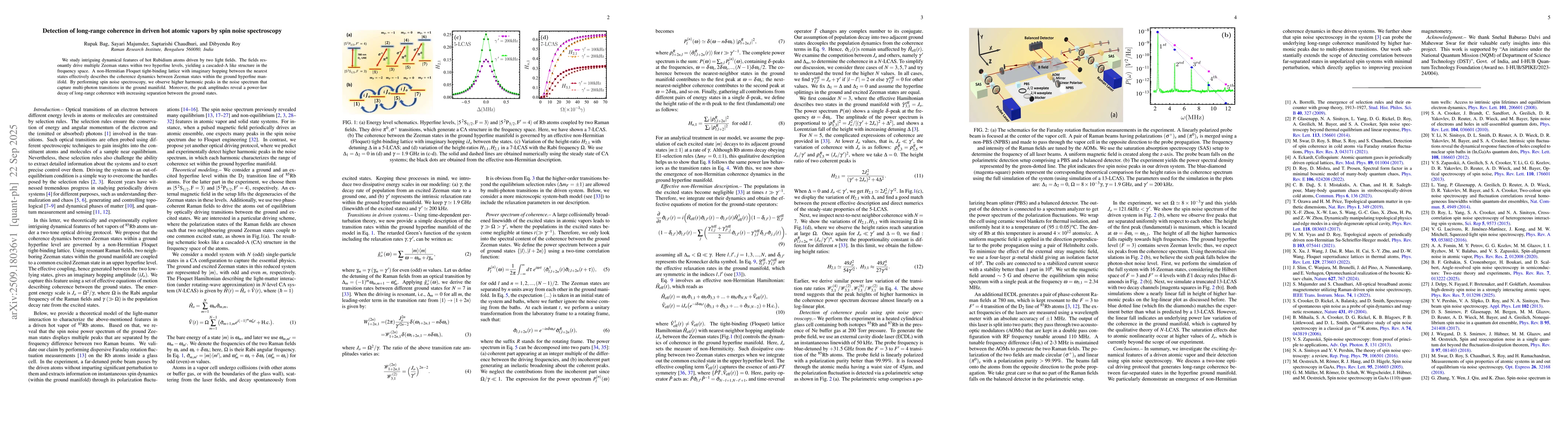 Thumbnail for Detection of long-range coherence in driven hot atomic vapors by spin
  noise spectroscopy
