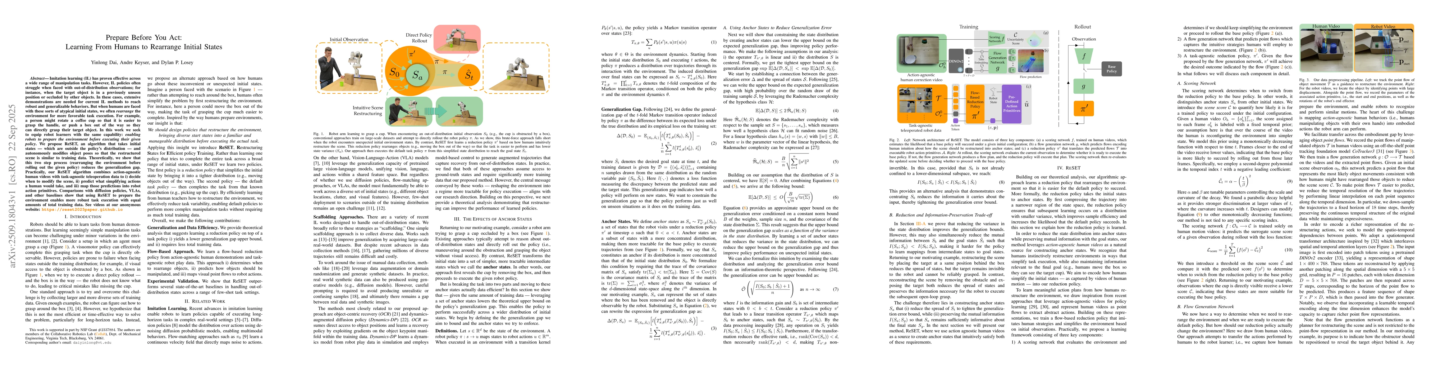 Thumbnail for Prepare Before You Act: Learning From Humans to Rearrange Initial States
