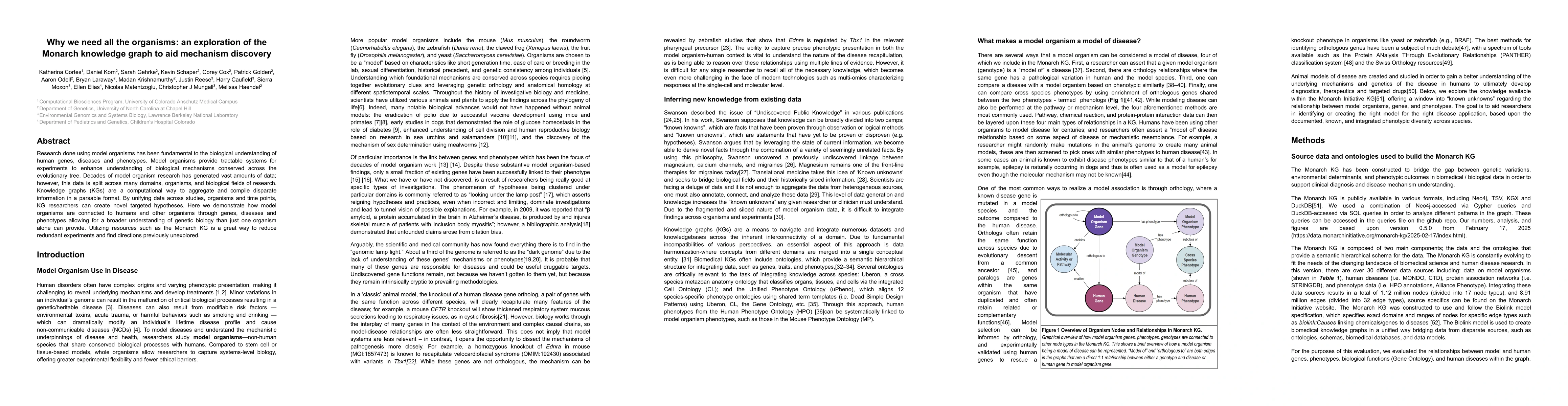 Thumbnail for Why we need all the organisms: an exploration of the Monarch knowledge
  graph to aid mechanism discovery
