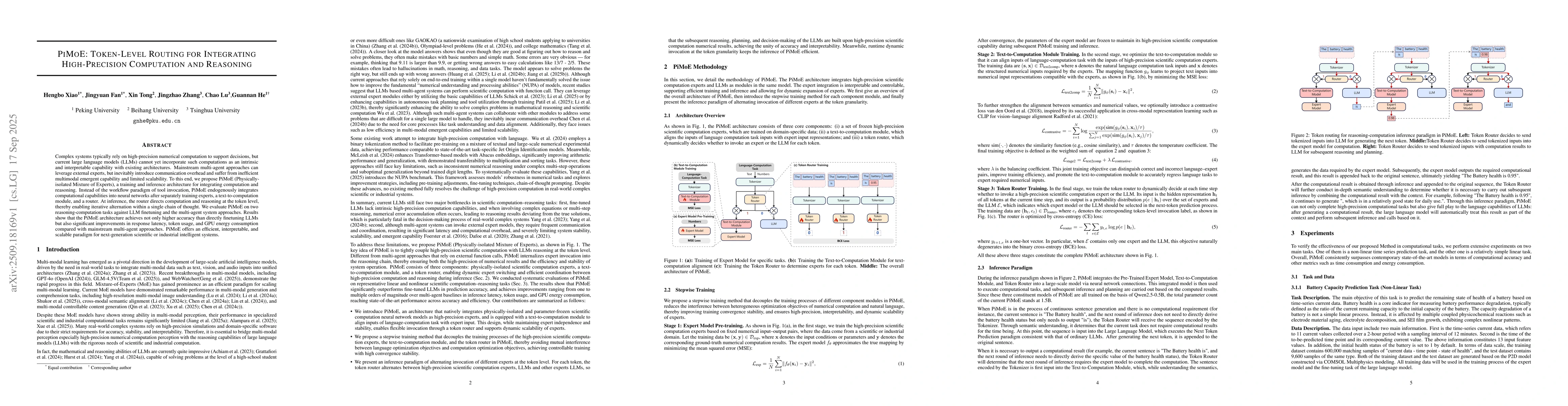 Thumbnail for PiMoE: Token-Level Routing for Integrating High-Precision Computation
  and Reasoning