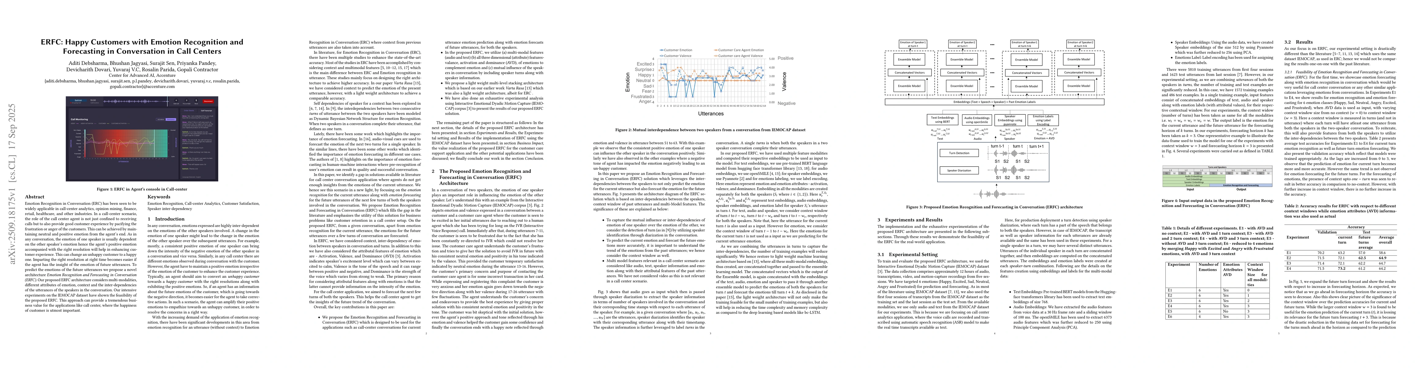 Thumbnail for ERFC: Happy Customers with Emotion Recognition and Forecasting in
  Conversation in Call Centers