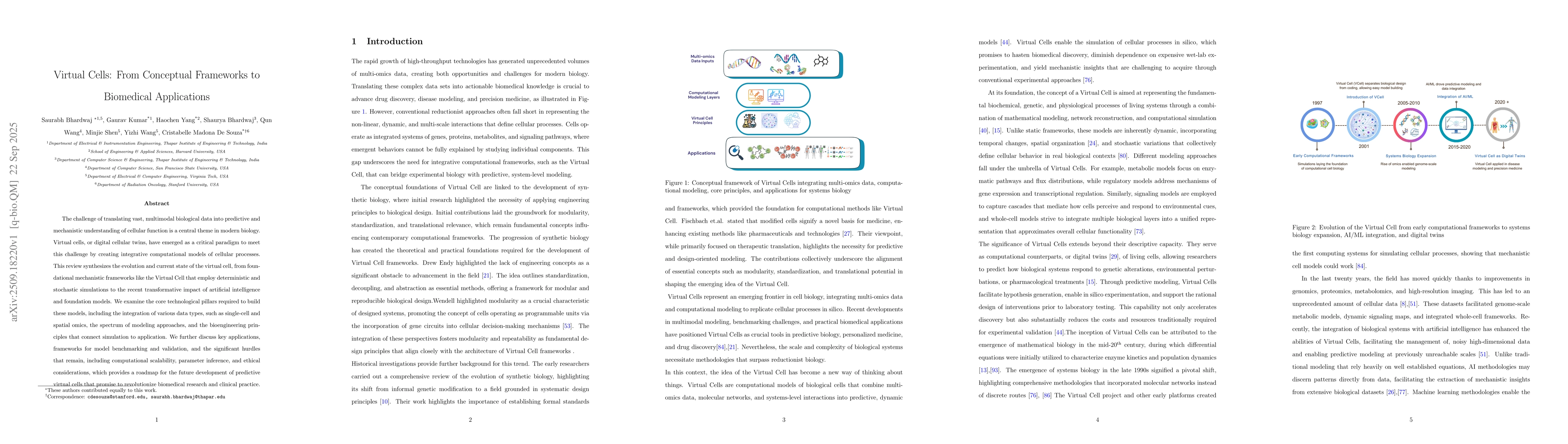 Thumbnail for Virtual Cells: From Conceptual Frameworks to Biomedical Applications