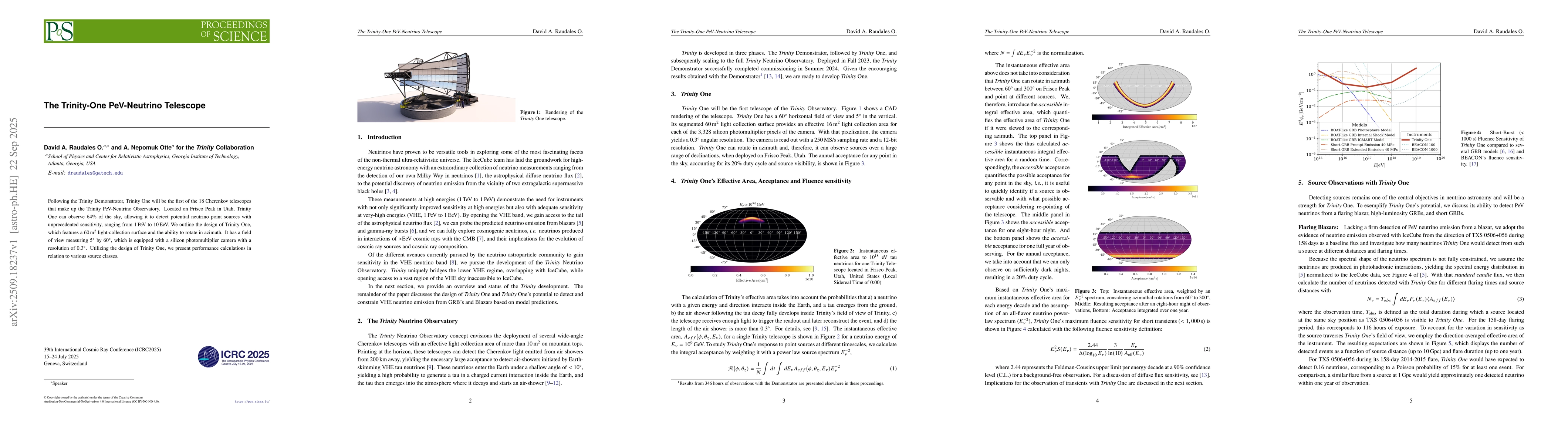 Thumbnail for The Trinity-One PeV-Neutrino Telescope