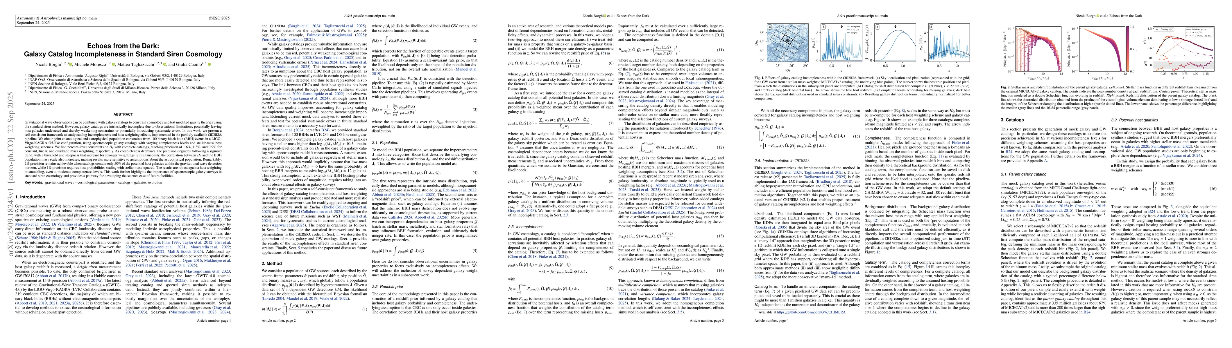 Thumbnail for Echoes from the Dark: Galaxy Catalog Incompleteness in Standard Siren
  Cosmology