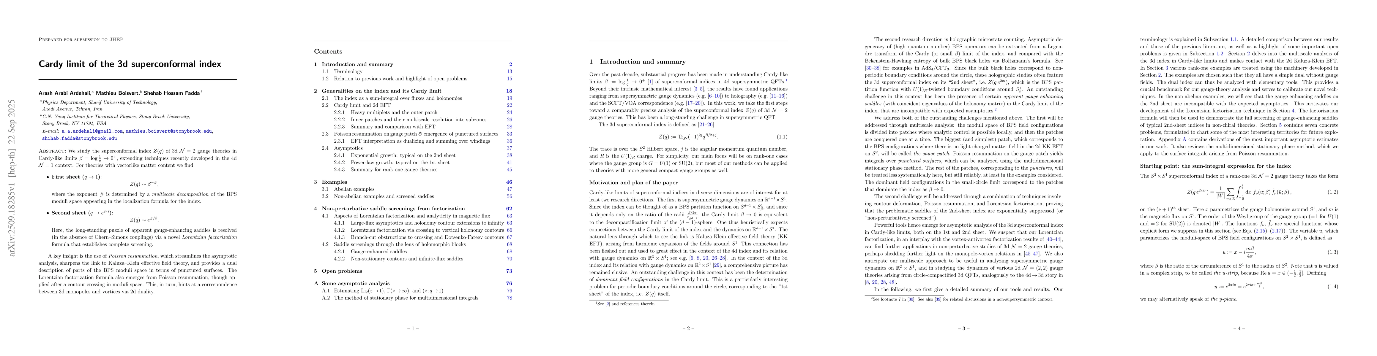 Thumbnail for Cardy limit of the 3d superconformal index