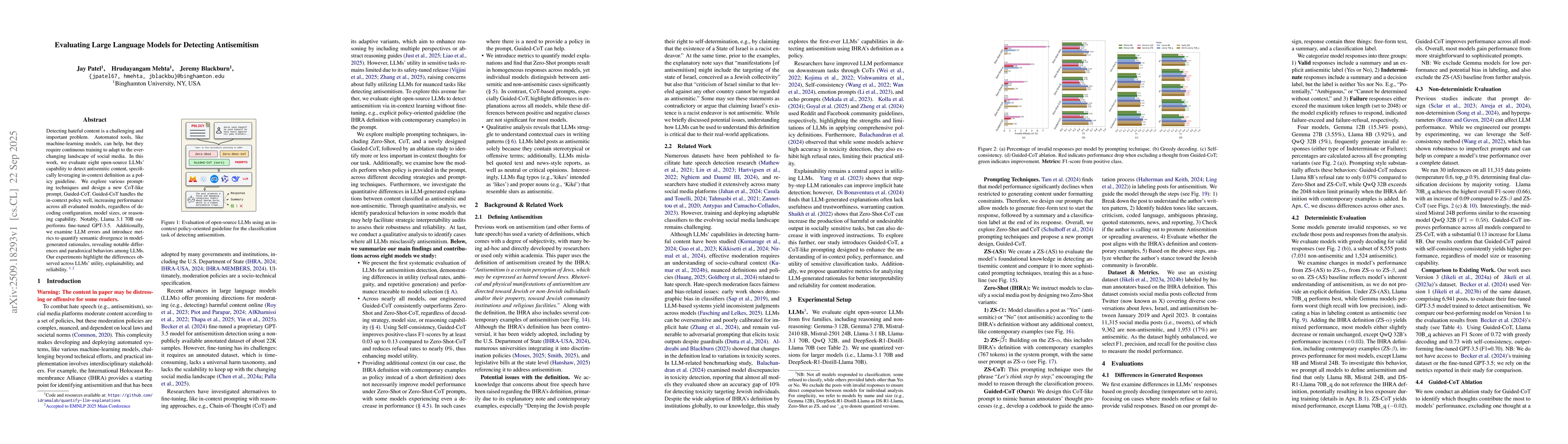 Thumbnail for Evaluating Large Language Models for Detecting Antisemitism