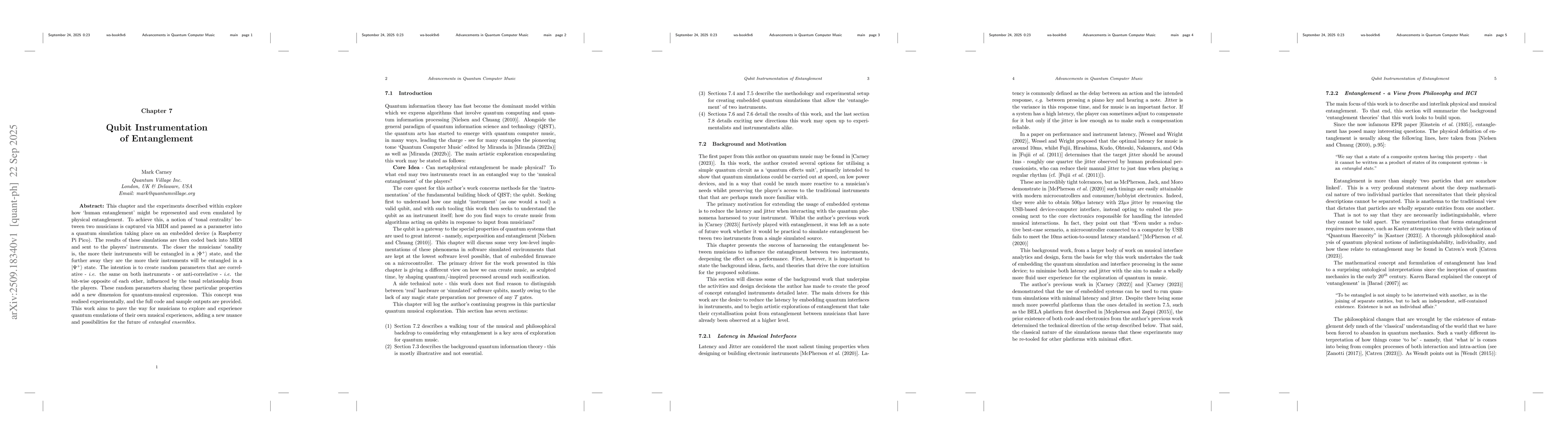 Thumbnail for Qubit Instrumentation of Entanglement