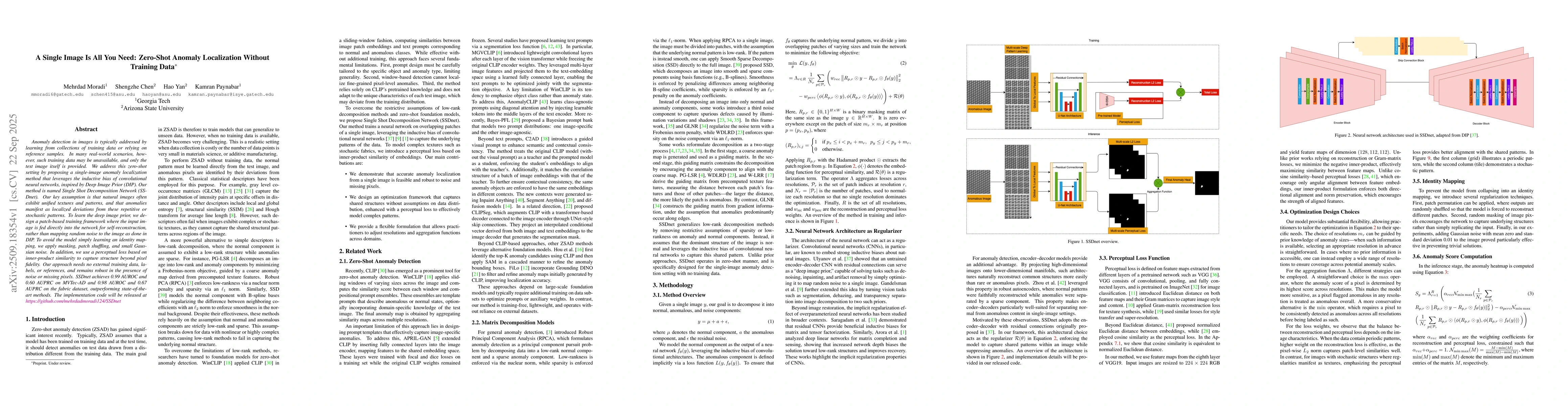 Thumbnail for A Single Image Is All You Need: Zero-Shot Anomaly Localization Without
  Training Data