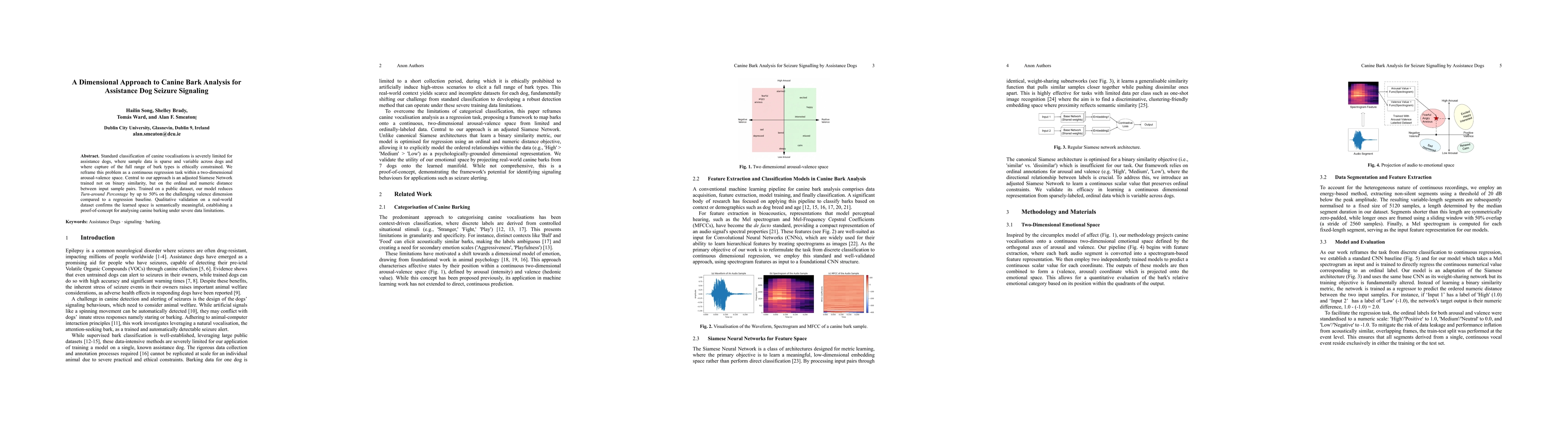Thumbnail for A Dimensional Approach to Canine Bark Analysis for Assistance Dog
  Seizure Signaling