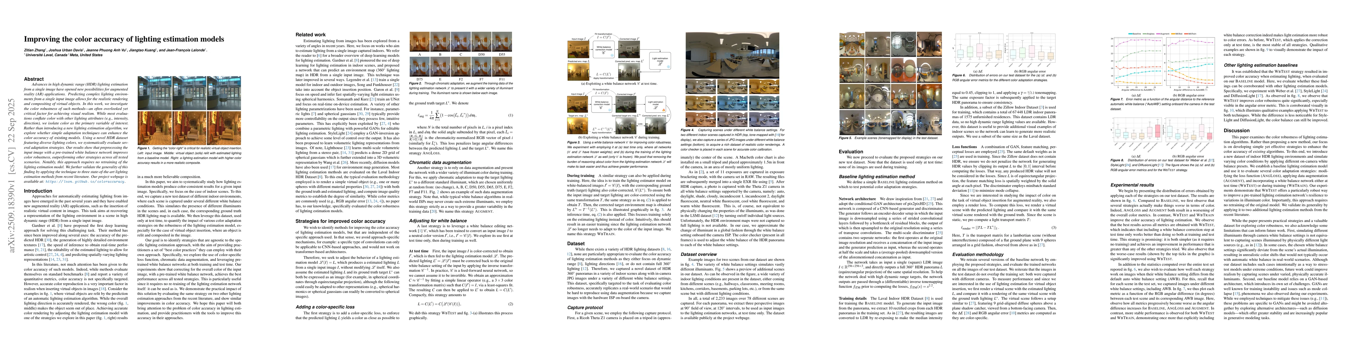 Thumbnail for Improving the color accuracy of lighting estimation models