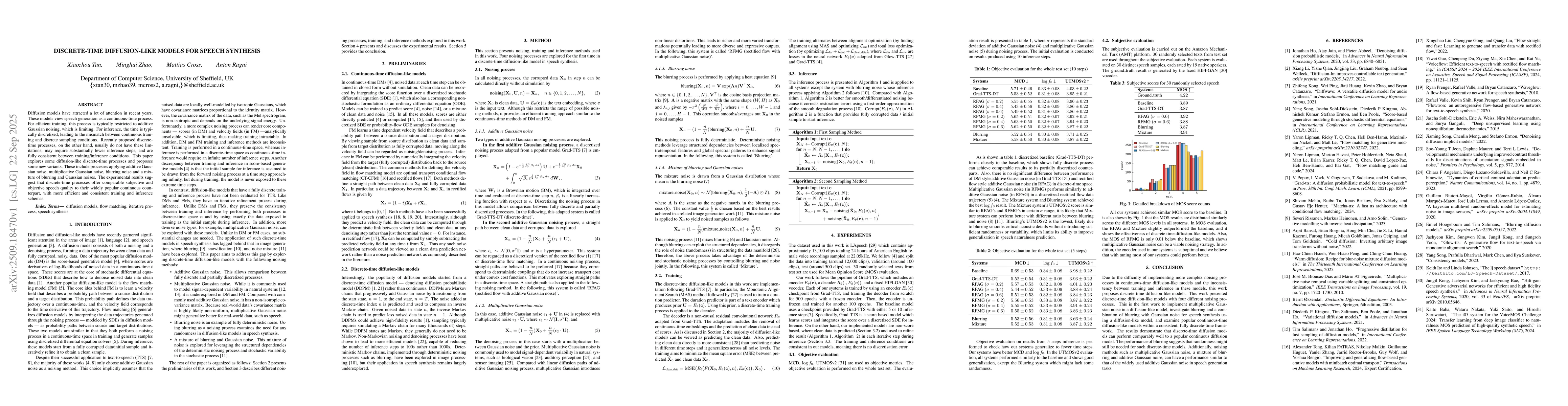 Thumbnail for Discrete-time diffusion-like models for speech synthesis