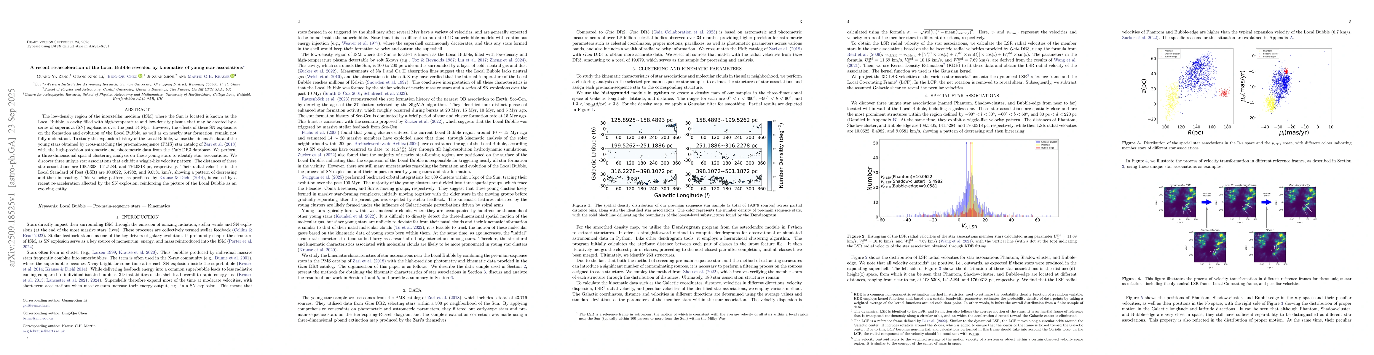 Thumbnail for A recent re-acceleration of the Local Bubble revealed by kinematics of
  young star associations