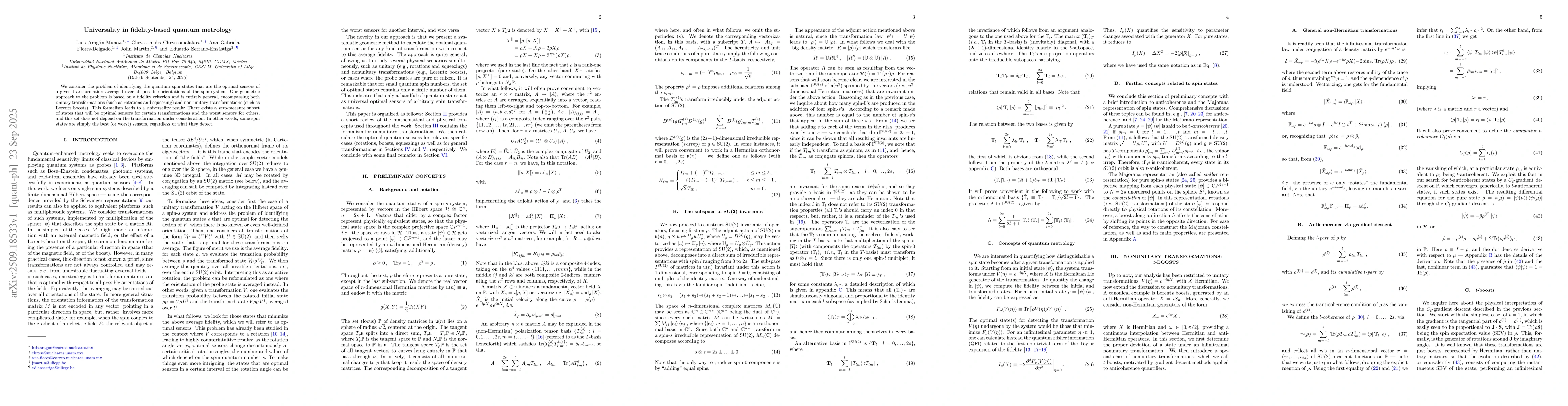 Thumbnail for Universality in fidelity-based quantum metrology