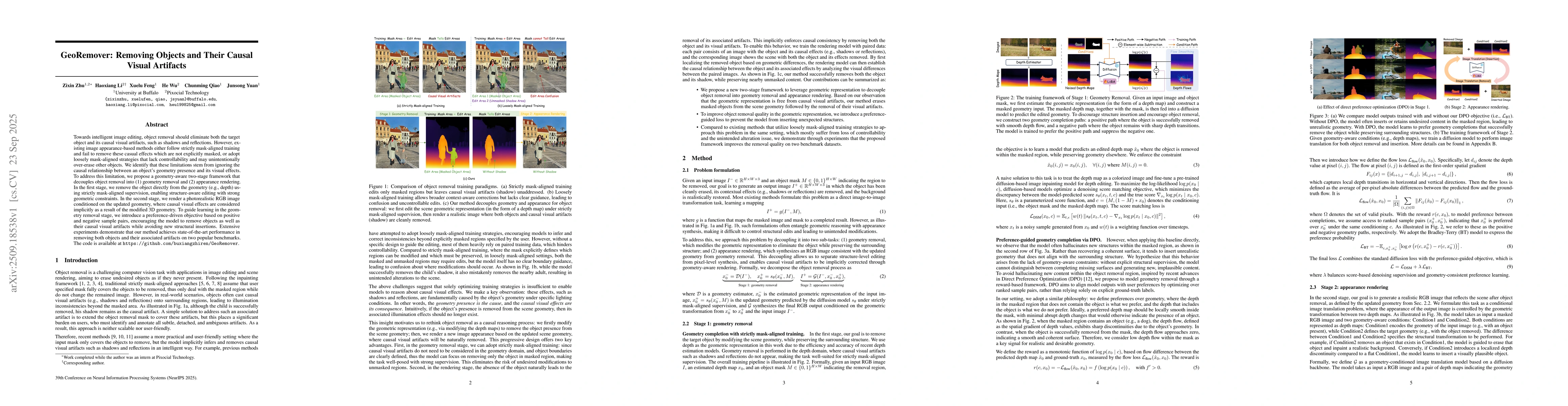 Thumbnail for GeoRemover: Removing Objects and Their Causal Visual Artifacts