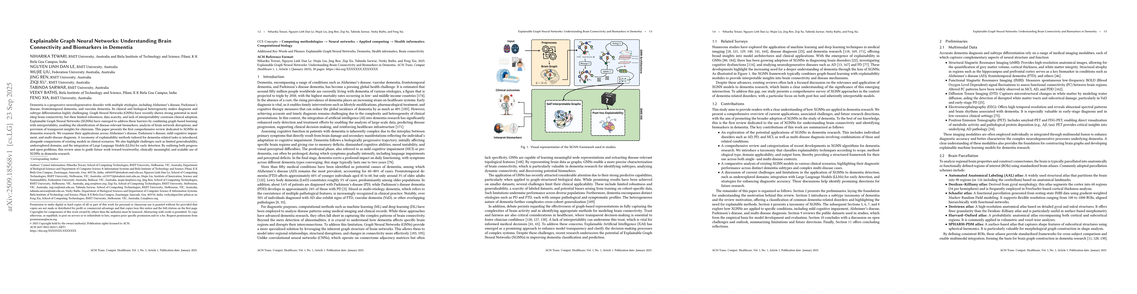 Thumbnail for Explainable Graph Neural Networks: Understanding Brain Connectivity and
  Biomarkers in Dementia