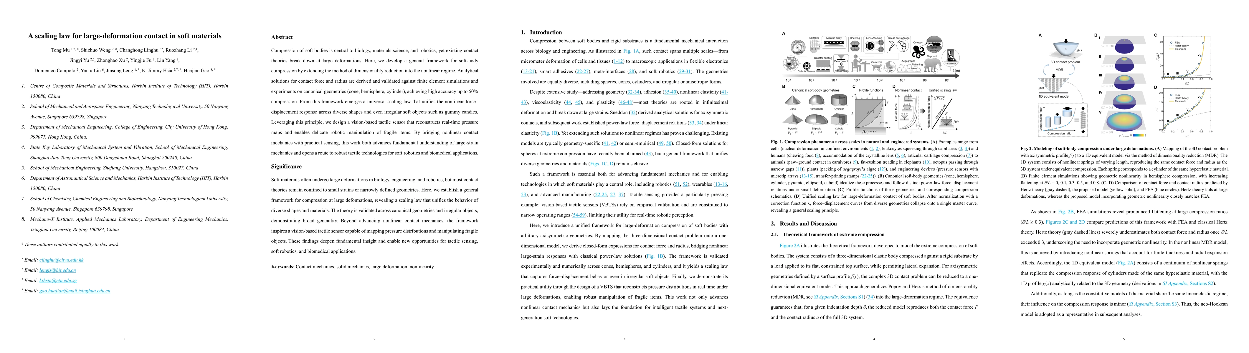 Thumbnail for A scaling law for large-deformation contact in soft materials