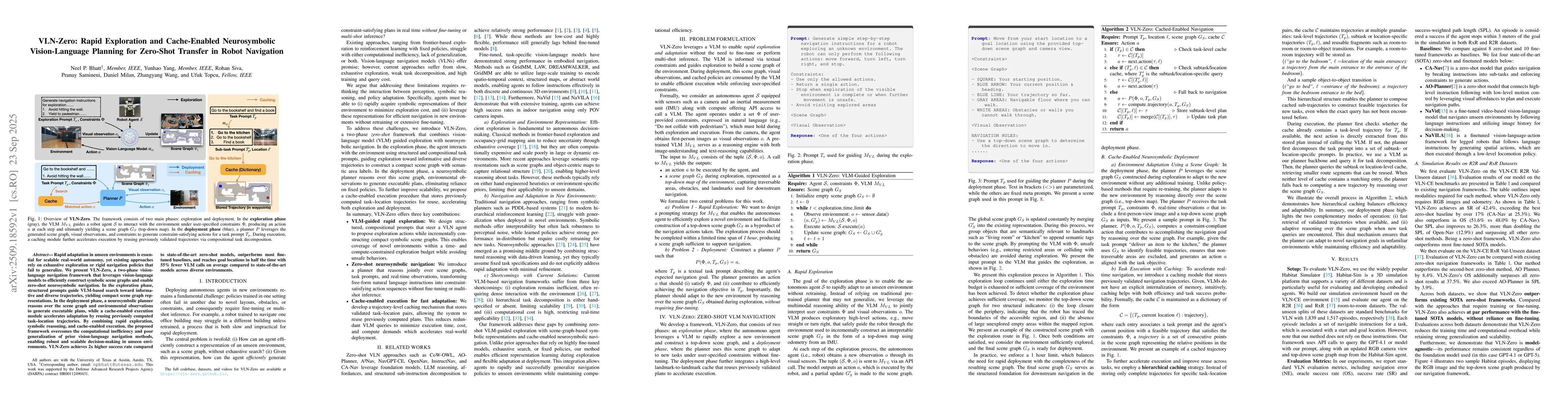 Thumbnail for VLN-Zero: Rapid Exploration and Cache-Enabled Neurosymbolic
  Vision-Language Planning for Zero-Shot Transfer in Robot Navigation