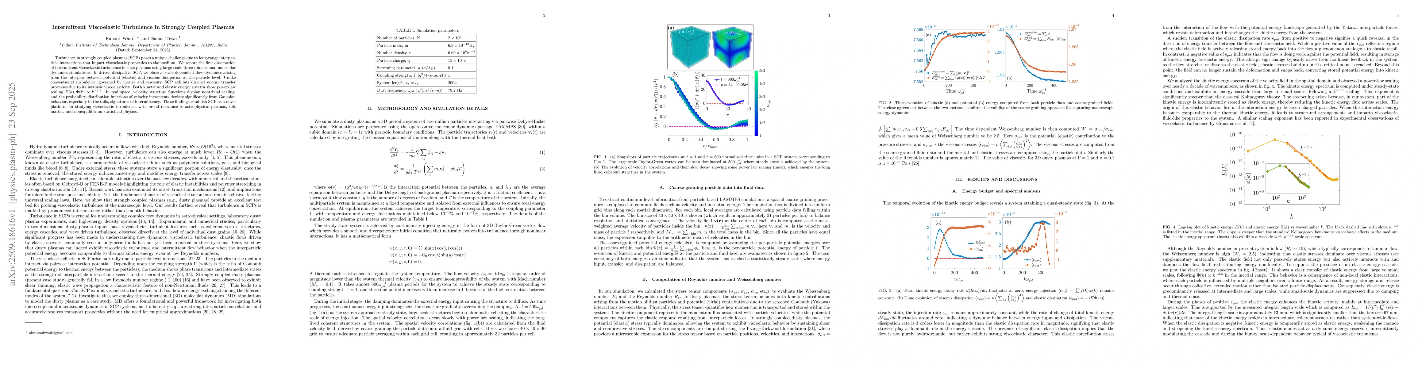 Thumbnail for Intermittent Viscoelastic Turbulence in Strongly Coupled Plasmas
