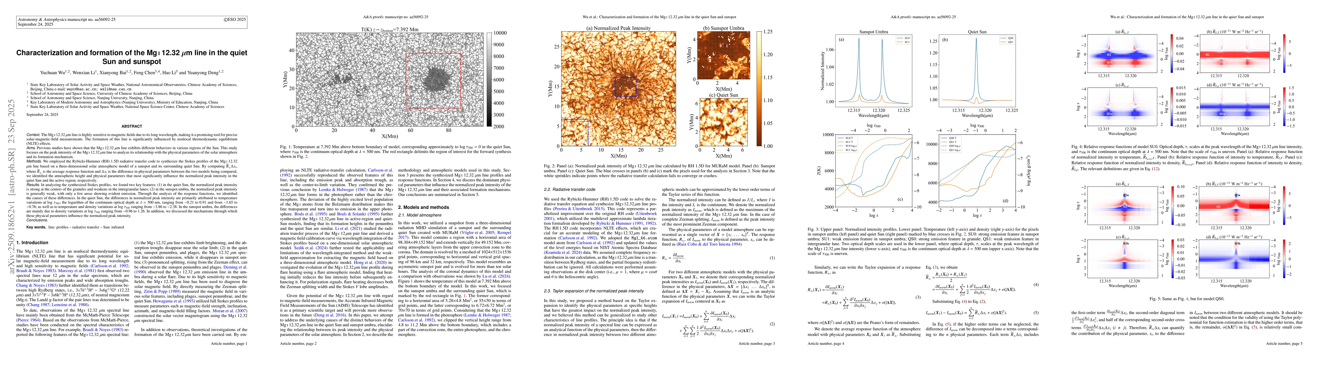 Thumbnail for Characterization and formation of the Mg i 12.32 μm line in the
  quiet Sun and sunspot