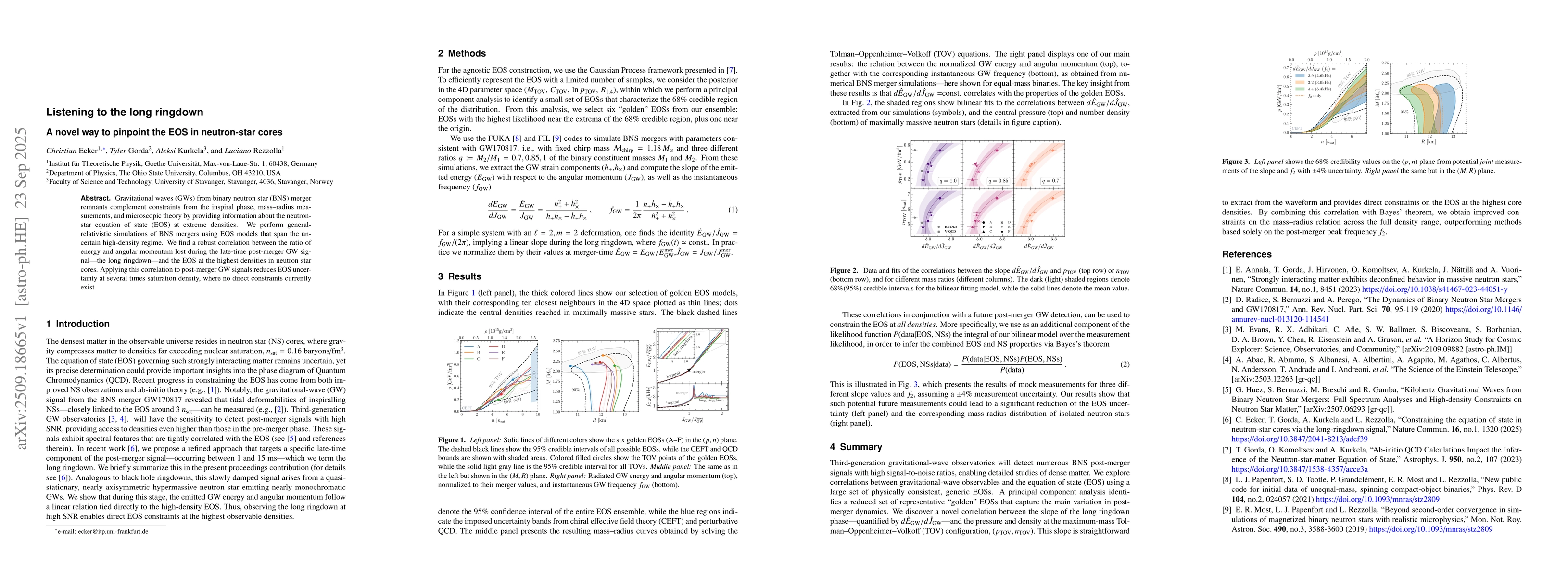 Thumbnail for Listening to the long ringdown: A novel way to pinpoint the EOS in
  neutron-star cores