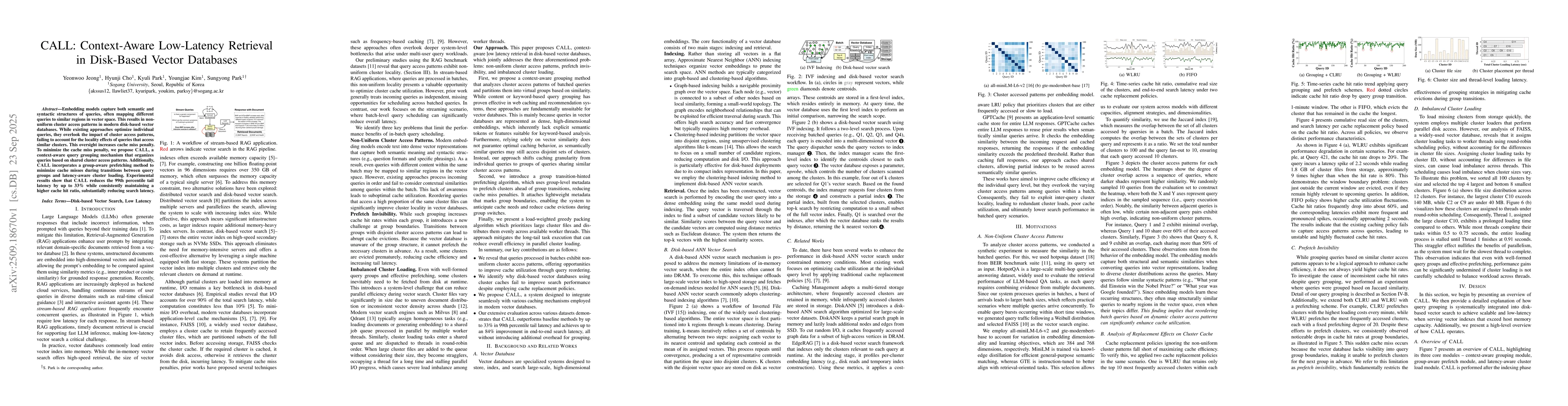 Thumbnail for CALL: Context-Aware Low-Latency Retrieval in Disk-Based Vector Databases