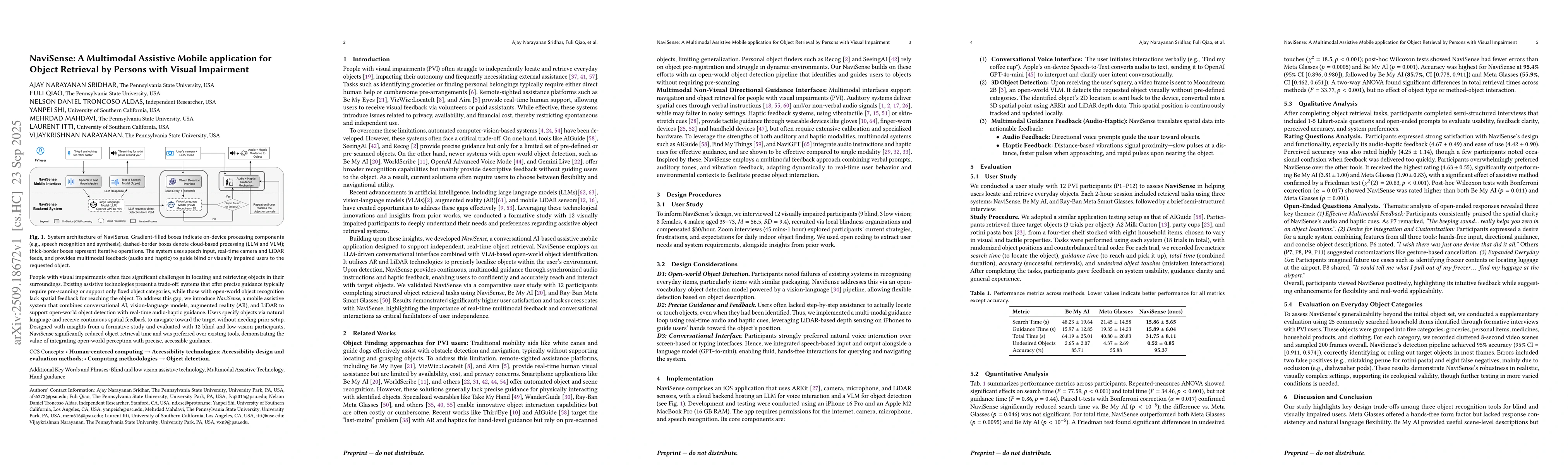 Thumbnail for NaviSense: A Multimodal Assistive Mobile application for Object
  Retrieval by Persons with Visual Impairment