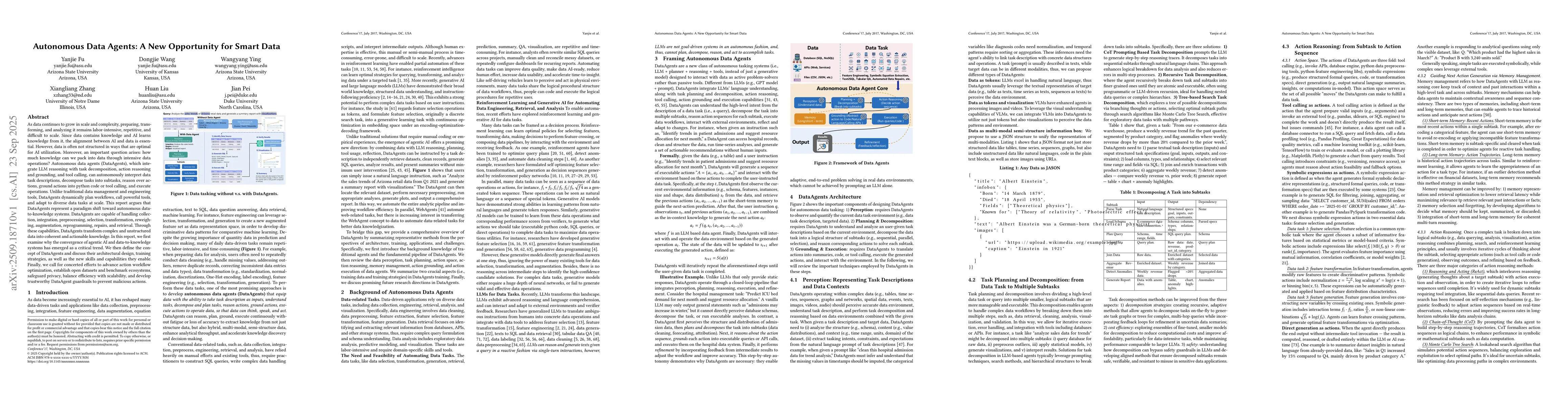 Thumbnail for Autonomous Data Agents: A New Opportunity for Smart Data