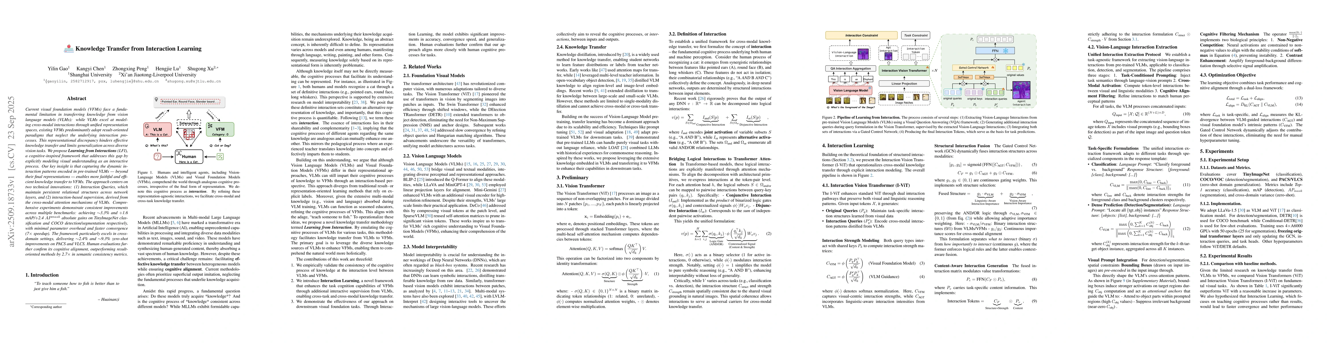 Thumbnail for Knowledge Transfer from Interaction Learning