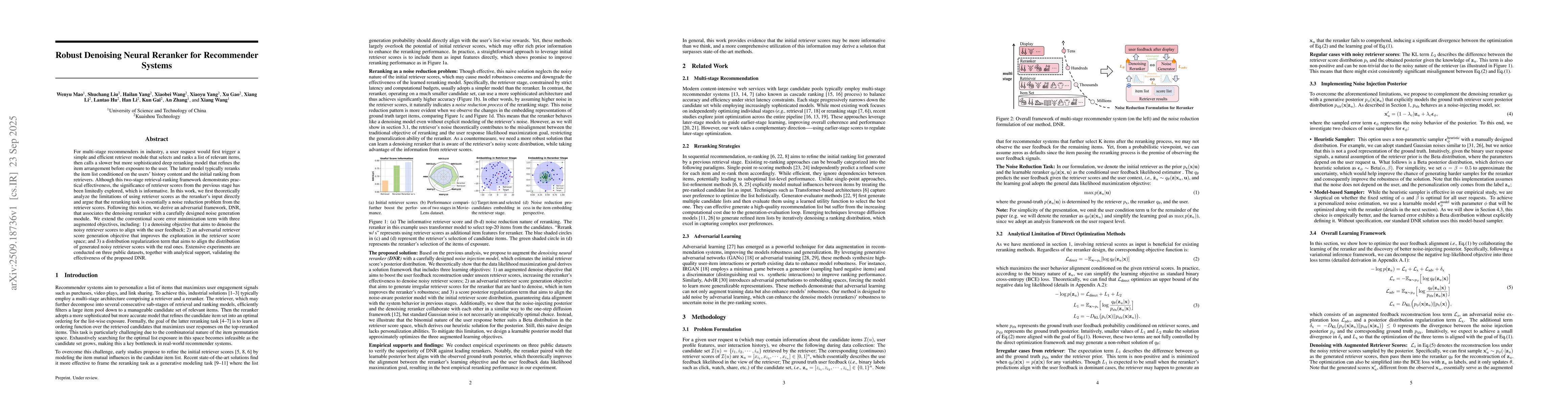 Thumbnail for Robust Denoising Neural Reranker for Recommender Systems