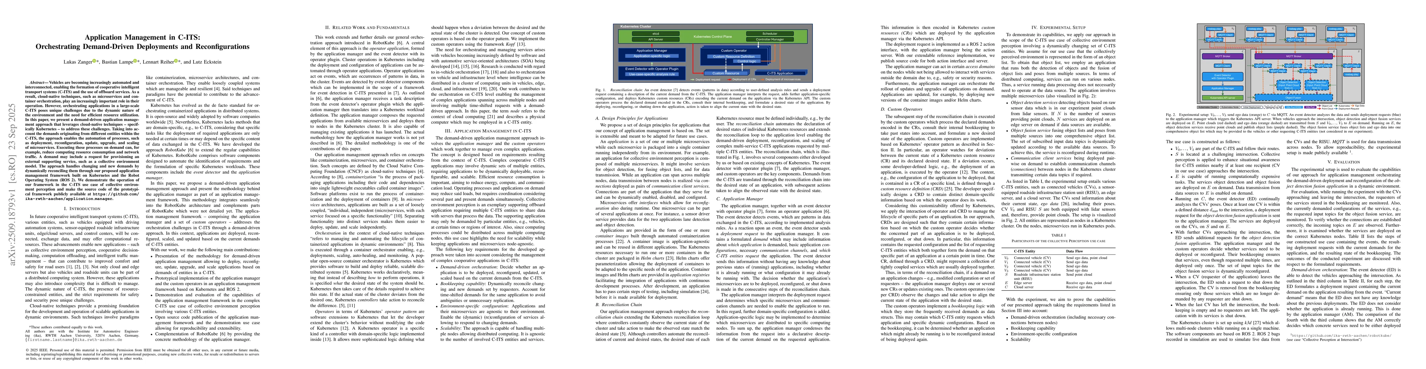 Thumbnail for Application Management in C-ITS: Orchestrating Demand-Driven Deployments
  and Reconfigurations