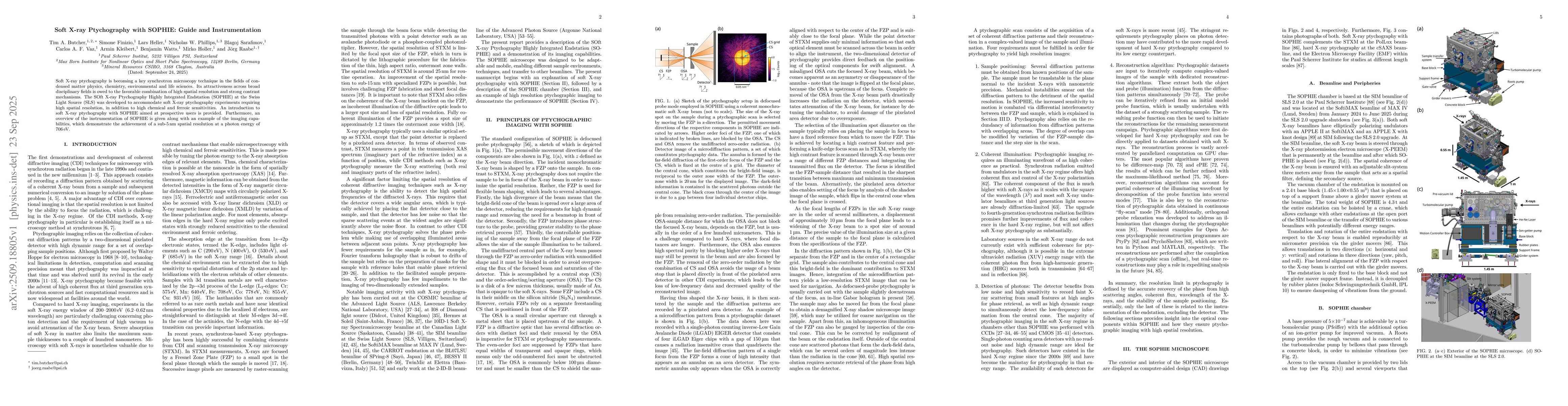 Thumbnail for Soft X-ray Ptychography with SOPHIE: Guide and Instrumentation