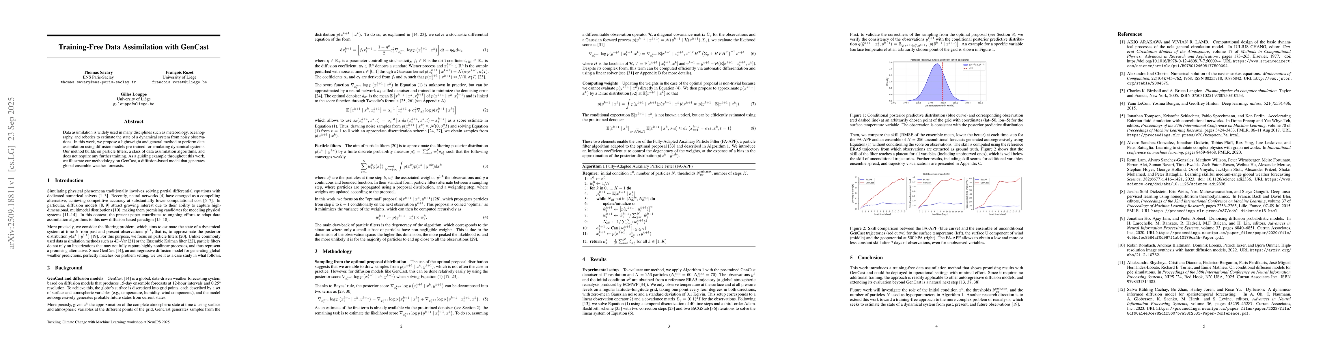 Thumbnail for Training-Free Data Assimilation with GenCast